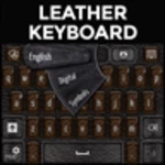 go keyboard leather theme android application logo